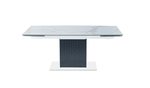Стол обеденный раскладной Хлое MC22027DT, 180(260)х95х76 см, белый мрамор