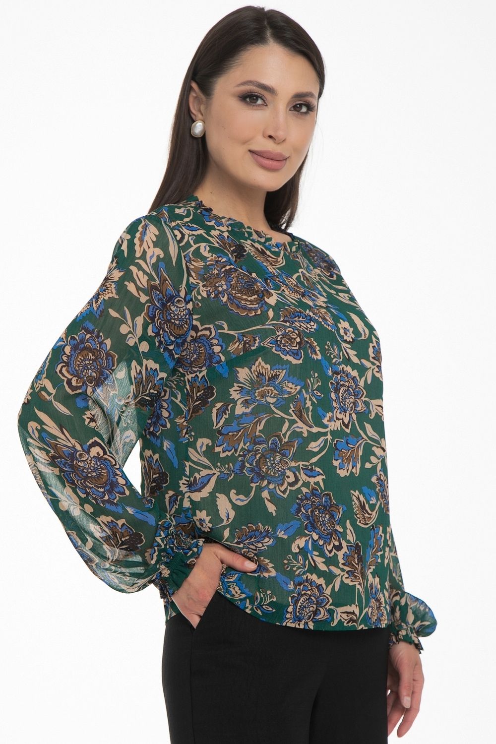 Блуза Волшебный шифон (модный принт) Diolche