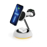 Беспроводное зарядное устройство Wiwu Power Air 3in1 Wireless Charger Wi-W002 15W, Белый