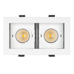 Светильник CL-KARDAN-S180x102-2x9W Day (WH, 38 deg) (Arlight, IP20 Металл, 3 года) 024138