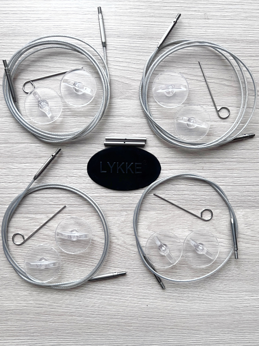 Набор съемных укороченных спиц 9см/9пар Flight Standard Purple Lykke