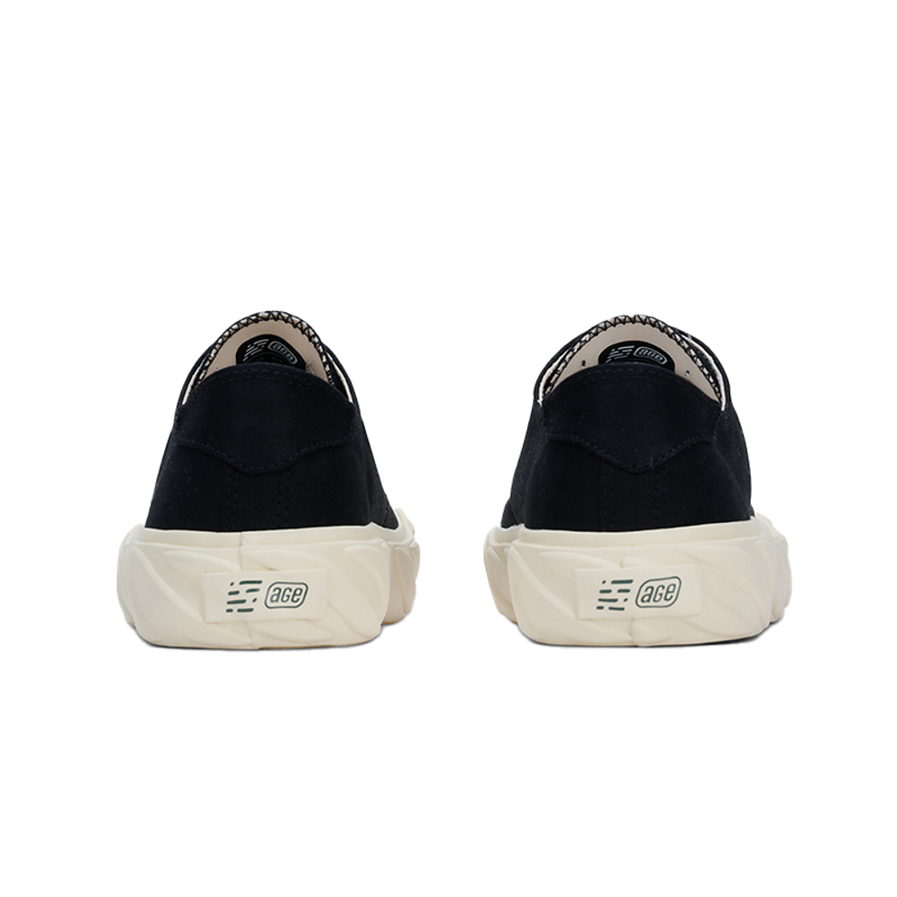 AGE Canvas Shoes Unisex Low top Black