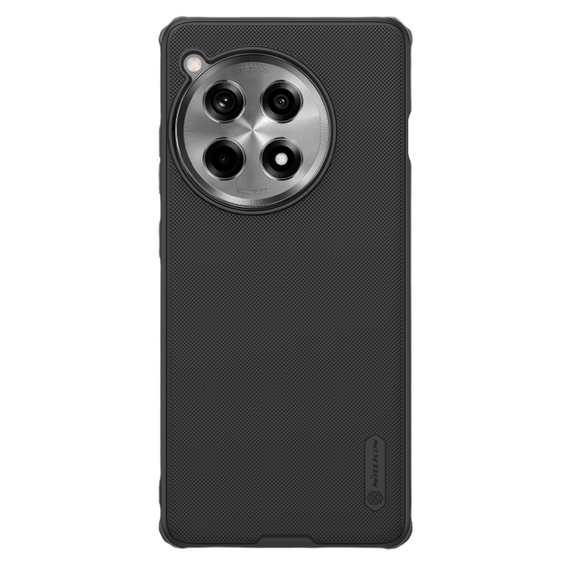 Усиленный чехол черного цвета от Nillkin для смартфона OnePlus 12R и Ace 3, серия Super Frosted Shield Pro