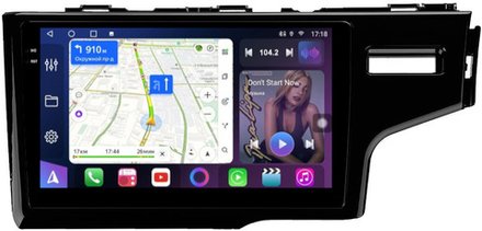 Магнитола для Honda Fit 3 2013-2020 - FarCar 9519-9 монитор 9.5" QLED на Android 14, TS18, CarPlay, 4G SIM-слот