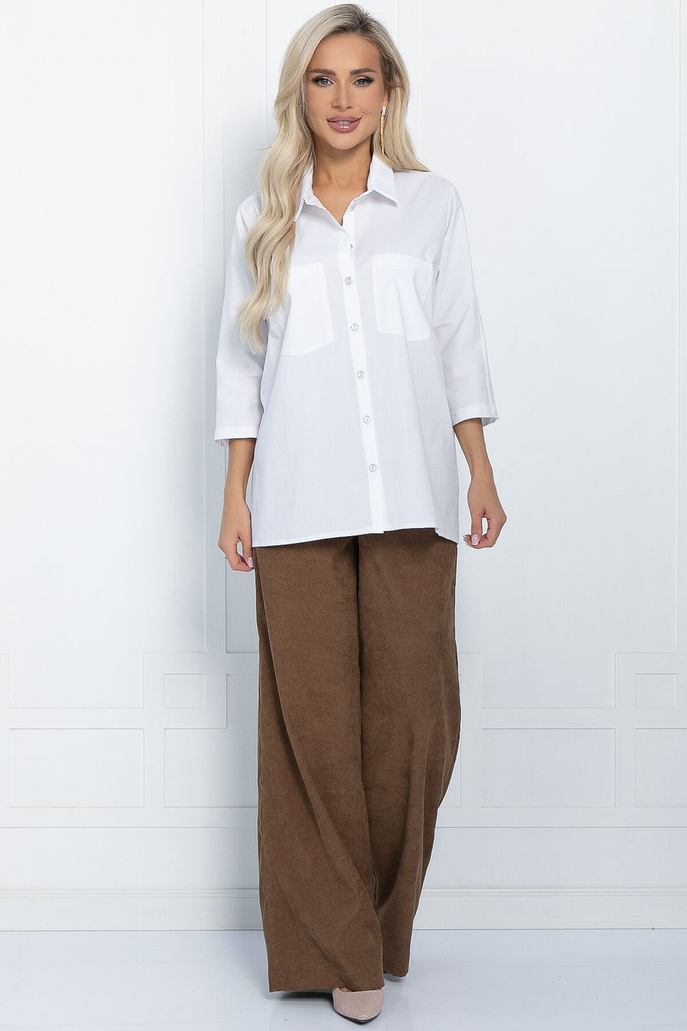 Брюки Жанин (светло-коричневые) Б11390 LT Collection