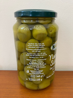 Оливки зеленые Barbera Nocellara Siciliana, Италия, 560г.