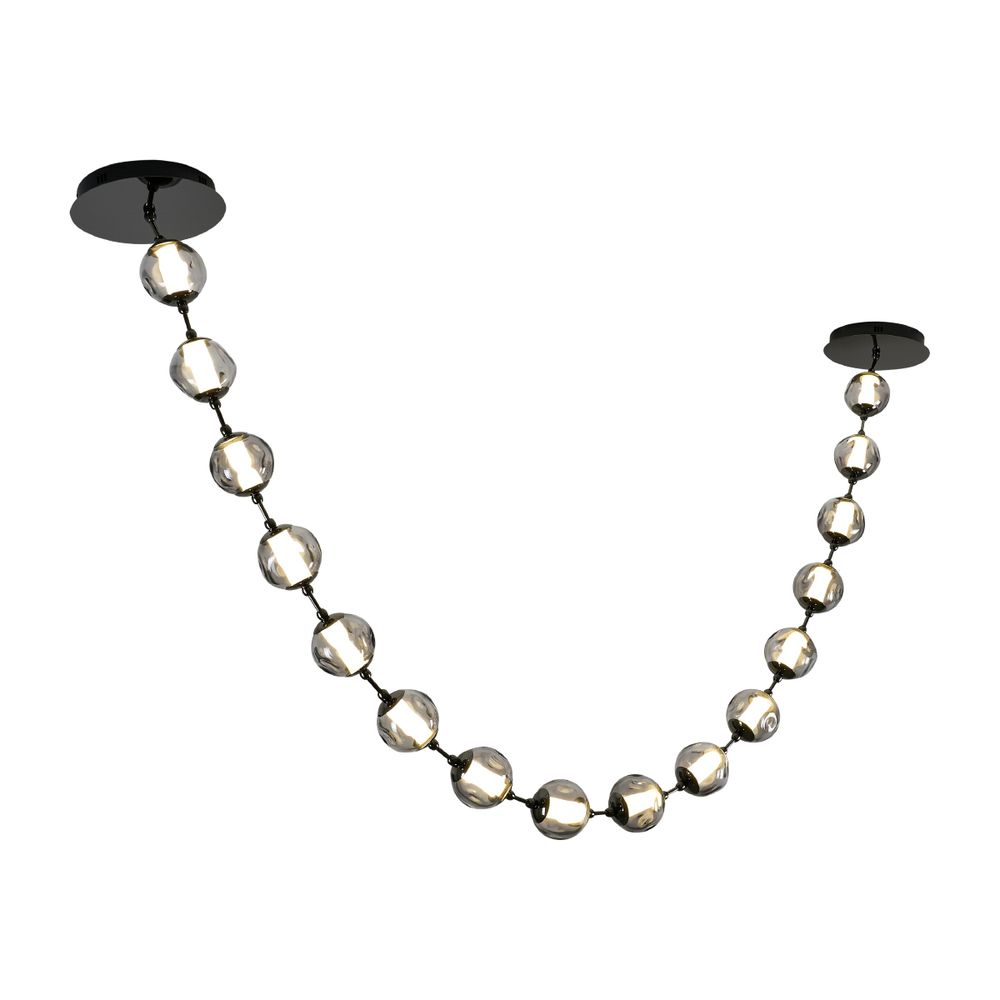 Подвесной светильник OD2437A-16 pearl black/smoke