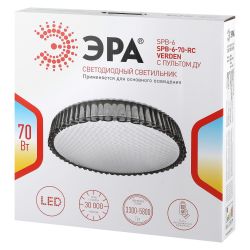 Светильник потолочный светодиодный ЭРА Классик с ДУ SPB-6-70-RC Verden 70Вт 3400-5500К