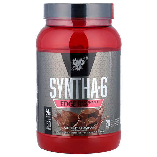 BSN, Syntha-6® Edge, протеиновая смесь для приготовления напитка, со вкусом шоколадного коктейля, 1,12 кг (2,47 фунта)