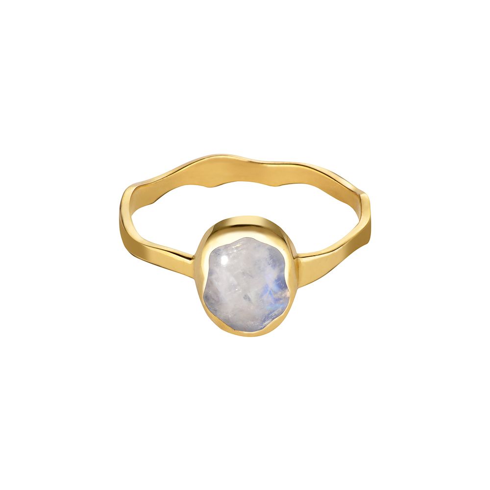 Кольцо с лунным камнем