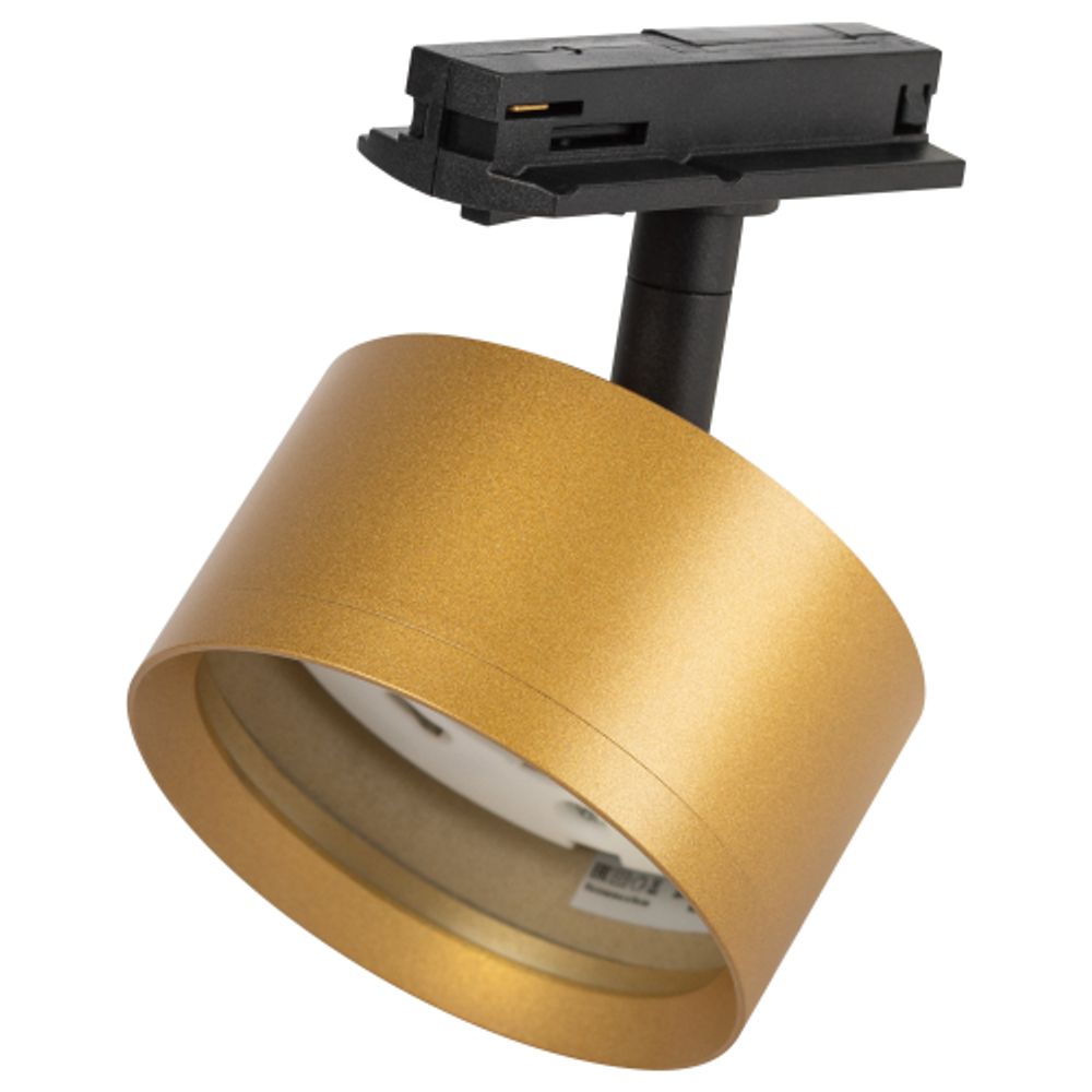 Трековый светильник однофазный ЭРА TR48-GX53 MG под лампу GX53 матовое золото | Однофазные трековые светильники