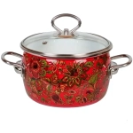 Кастрюля сф. 5л «Imperio» вишн 8SA245S