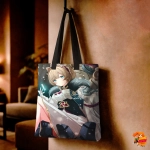 Сумка шоппер с принтом Genshin Impact