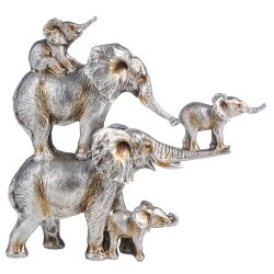 ФИГУРКА ДЕКОРАТИВНАЯ "СЕМЬЯ СЛОНОВ" 22,8Х7,2Х21,3СМ