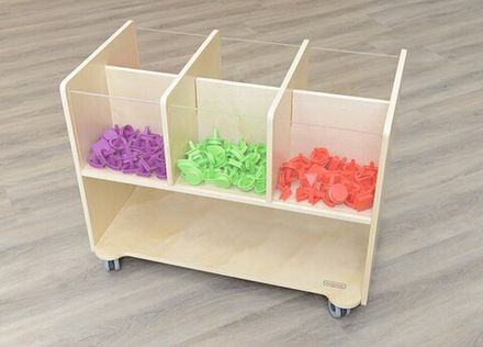 STEM Система хранения c прозрачными ящиками (6 отделений)