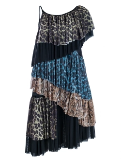 Платье из сетки многослойное OLA OLA