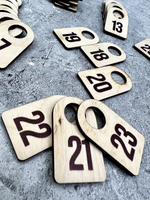 Номерки гардеробные набор 100 штук