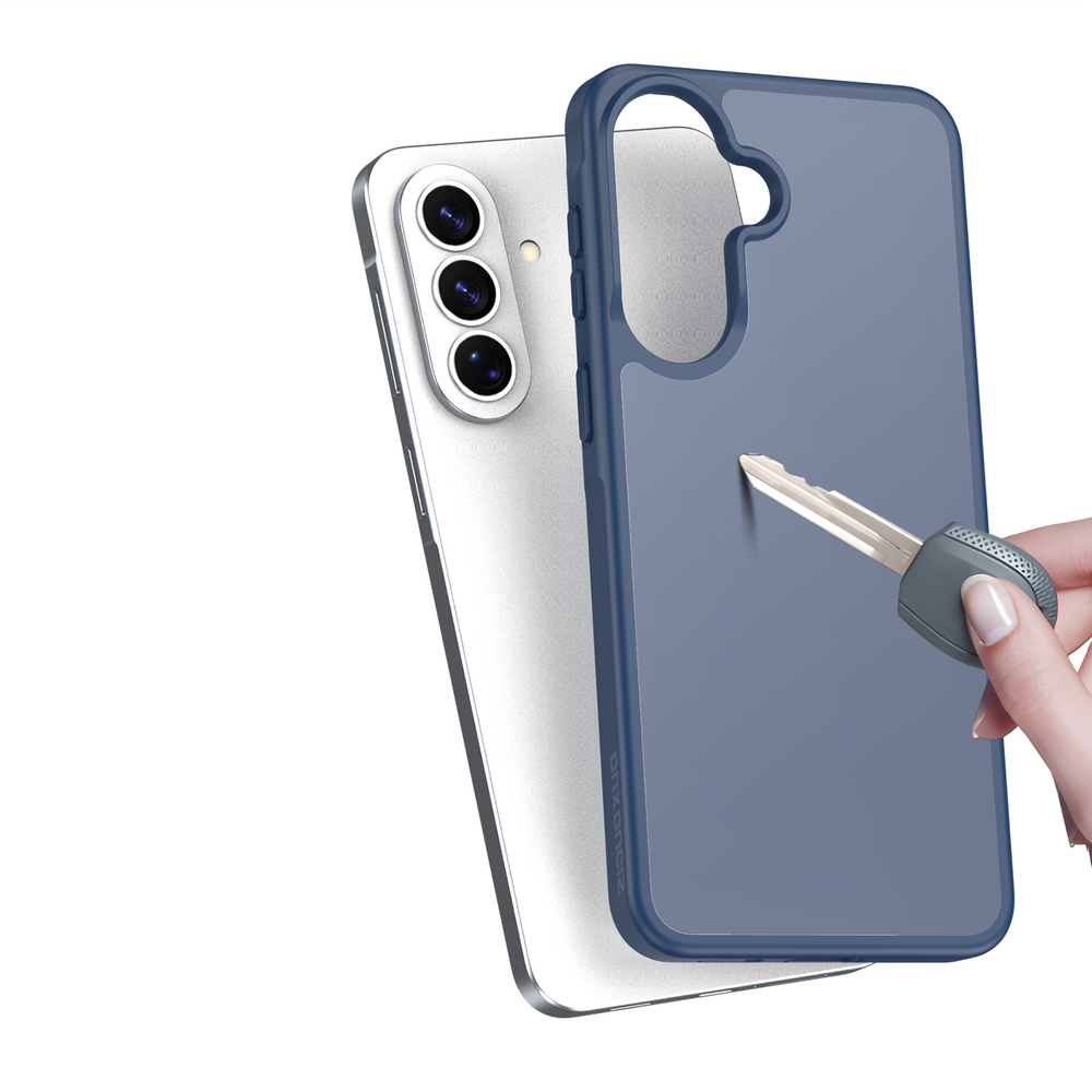 Чехол полупрозрачный темно-синего цвета для Samsung Galaxy A57, серия Yind Series от Dux Ducis