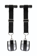 Черно-серебристые фиксаторы для рук на дверь Anonymo (Цвет: черный с серебристым)