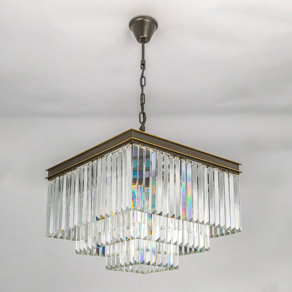 Citilux Мартин CL332231 Люстра хрустальная подвесная Прозрачная