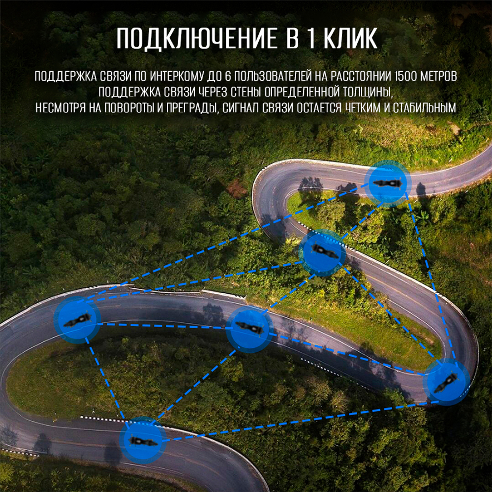 Мотогарнитура Freedconn HERO черная