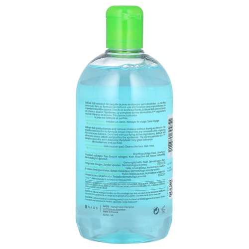Bioderma, Sebium H2O, очищающая мицеллярная вода, 500 мл (16,9 жидк. унции)