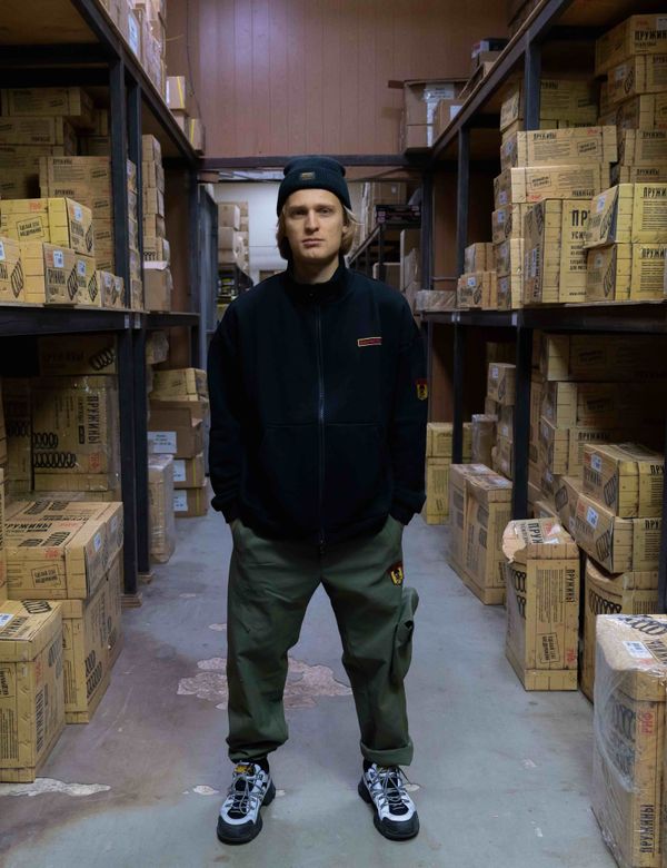 Толстовка by Matsummura x RIF Zip Черная - фото 4