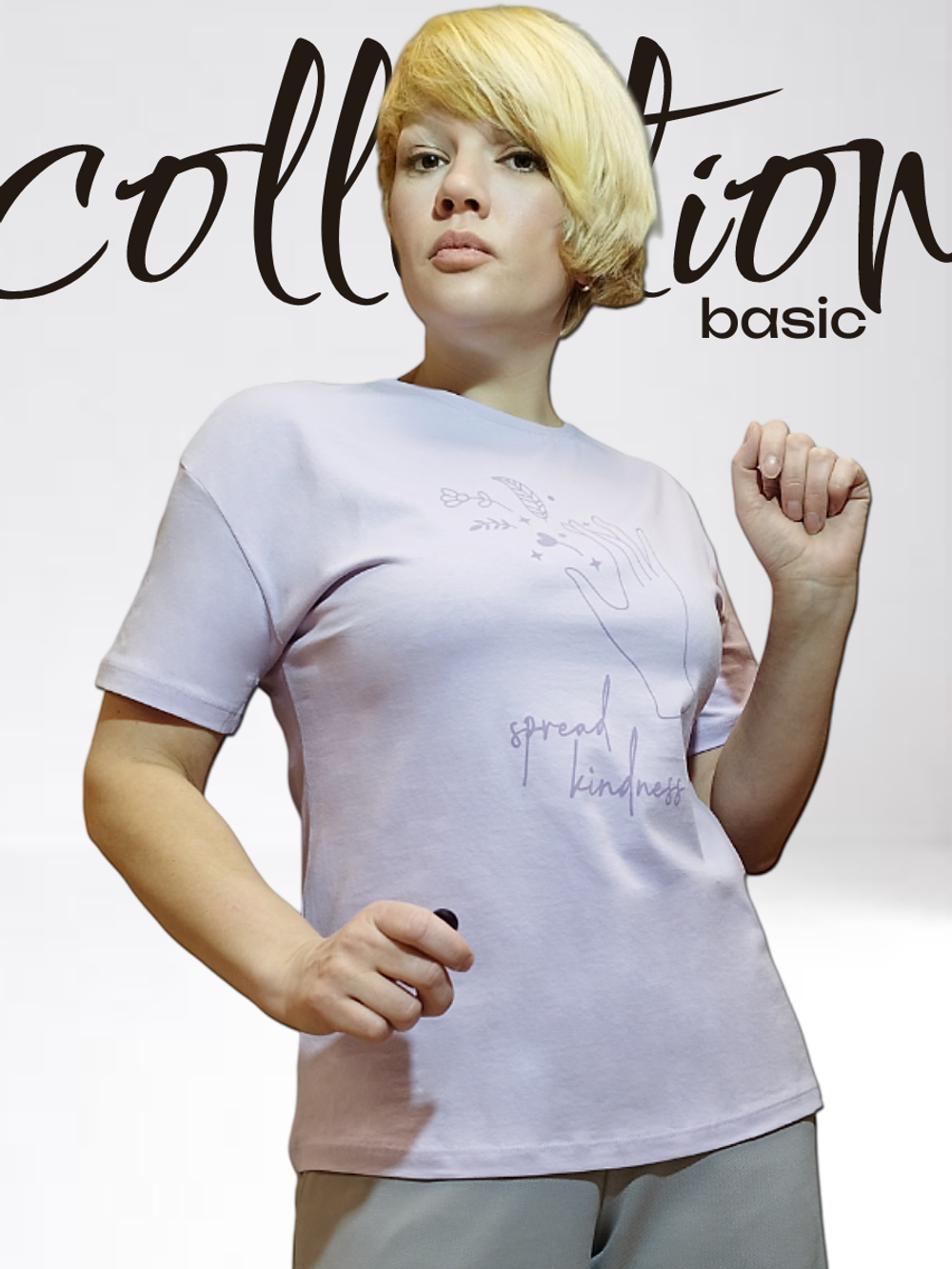 37041 Футболка женская кулирка лиловый с принтом (54)