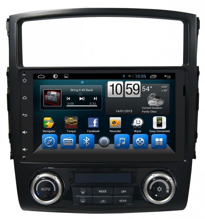 Магнитола для Mitsubishi Pajero 4 2006-2022 - Kuberg KR-9050-S10 Android 10, Быстрая, SIM-слот