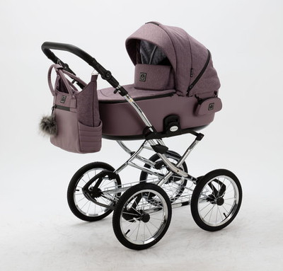 Универсальная детская коляска adamex Porto Retro LUX PS-20 (3в1)