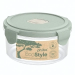 Контейнер для продуктов с клапаном 0,55л «ECO STYLE» зеленый флэк