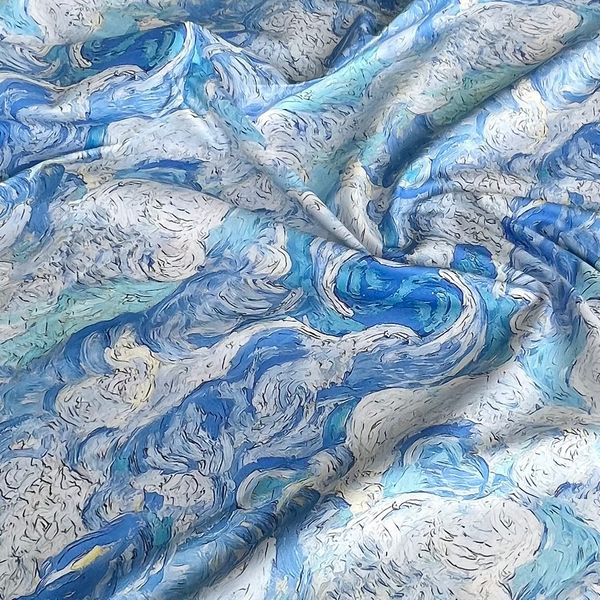 Ван Гог светлый , хлопок Handmade Fabrics 1