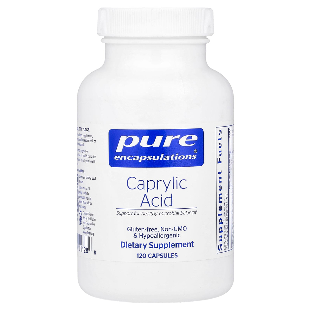 Pure Encapsulations, Caprylic Acid, 120 Capsules