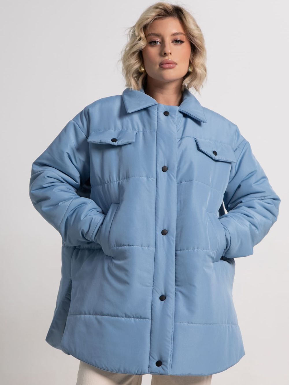 Куртка демисезонная Асель (голубая) Б15317-39М LT Collection