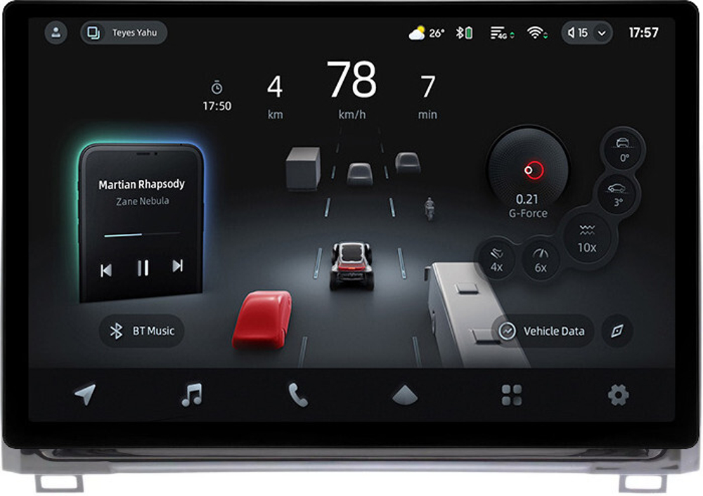 Магнитола для Toyota Tundra 2 2013-2022 - Teyes CC4-PRO монитор 13" 2K QLED на Android 13, Snapdragon 778G, 8+128, AI, CarPlay, DSP, 4G SIM-слот