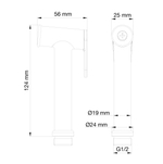 Лейка для гигиенического душа WONZON & WOGHAND, Розовое золото (WW-88PQ01-RG)