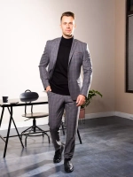 Джемпер Турция тонкий теплый с горлом