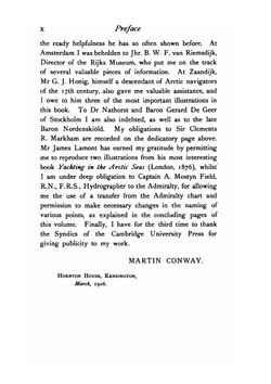 No Man's Land. A History of Spitsbergen from Its Discovery in 1596 to the beginning of the scientific exploration of the country | Sir Martin Conway