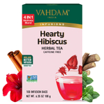 VAHDAM India, Infusions, травяной чай, гибискус, без кофеина, 100 пакетиков для заваривания, 180 г (6,35 унции)