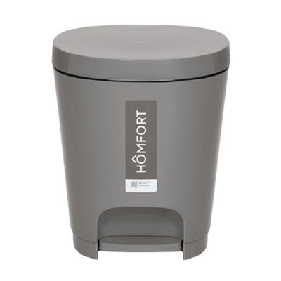 Контейнер для мусора педальный YUTO 8л цвет серый
