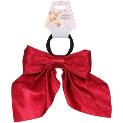 Резинка для волос «ПЕРСЕЯ», цвет бордовый, d-5см/11*17см (подвес Кокетка Единорог)