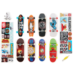 Tech Deck - Набор восьми палуб для фингерборда с эксклюзивной фигуркой 20142285