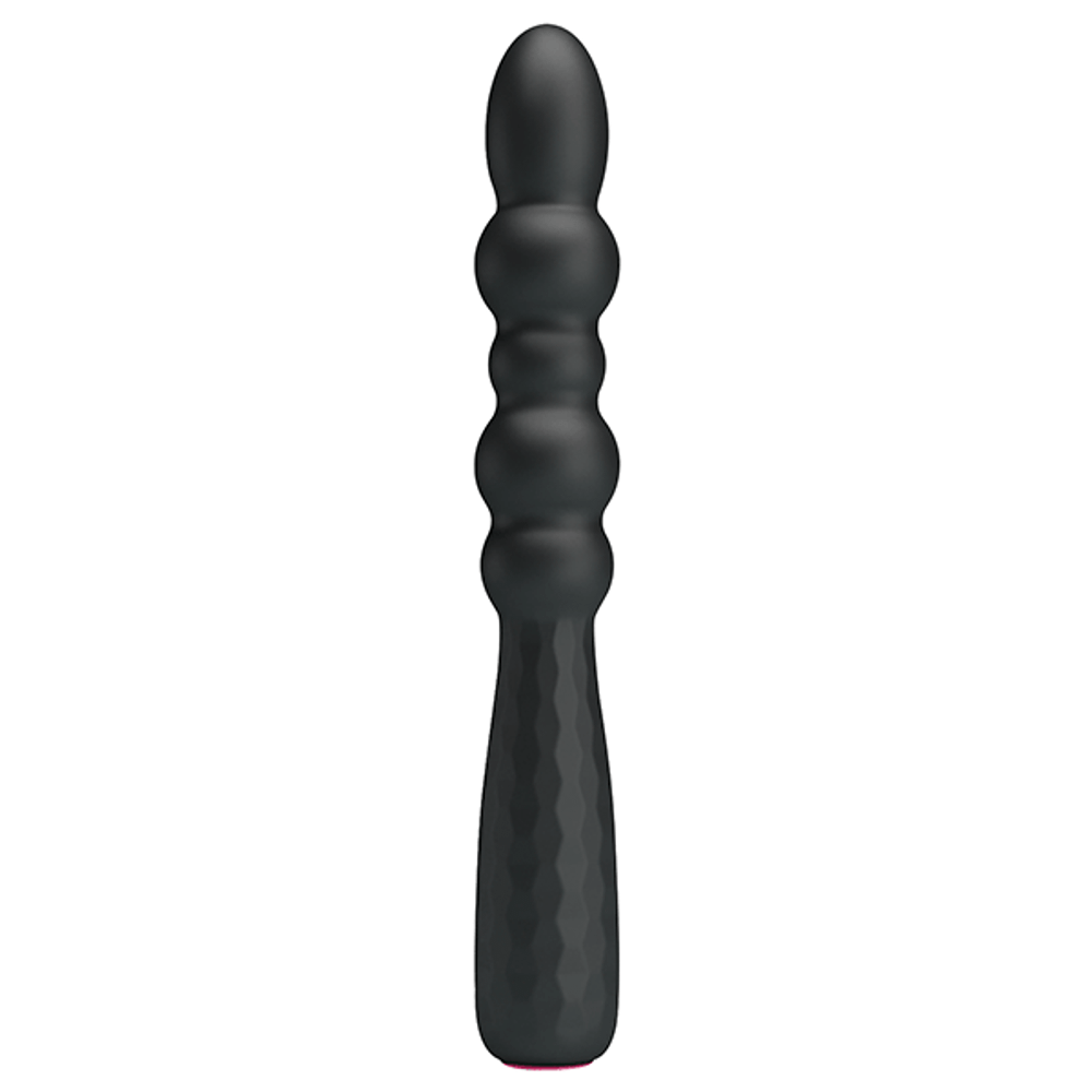 Черный гнущийся анальный вибратор 18,5см Mr.Play Vibrating Anal Plug BI-014758-1-MR