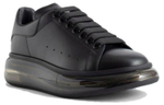 Alexander McQueen Alexander McQueen Cowhide Transparent Sole Fashion Sneakers Men's Black