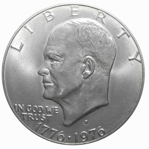 1 доллар 1976 (S). США AU "200-летие Декларации независимости" №2