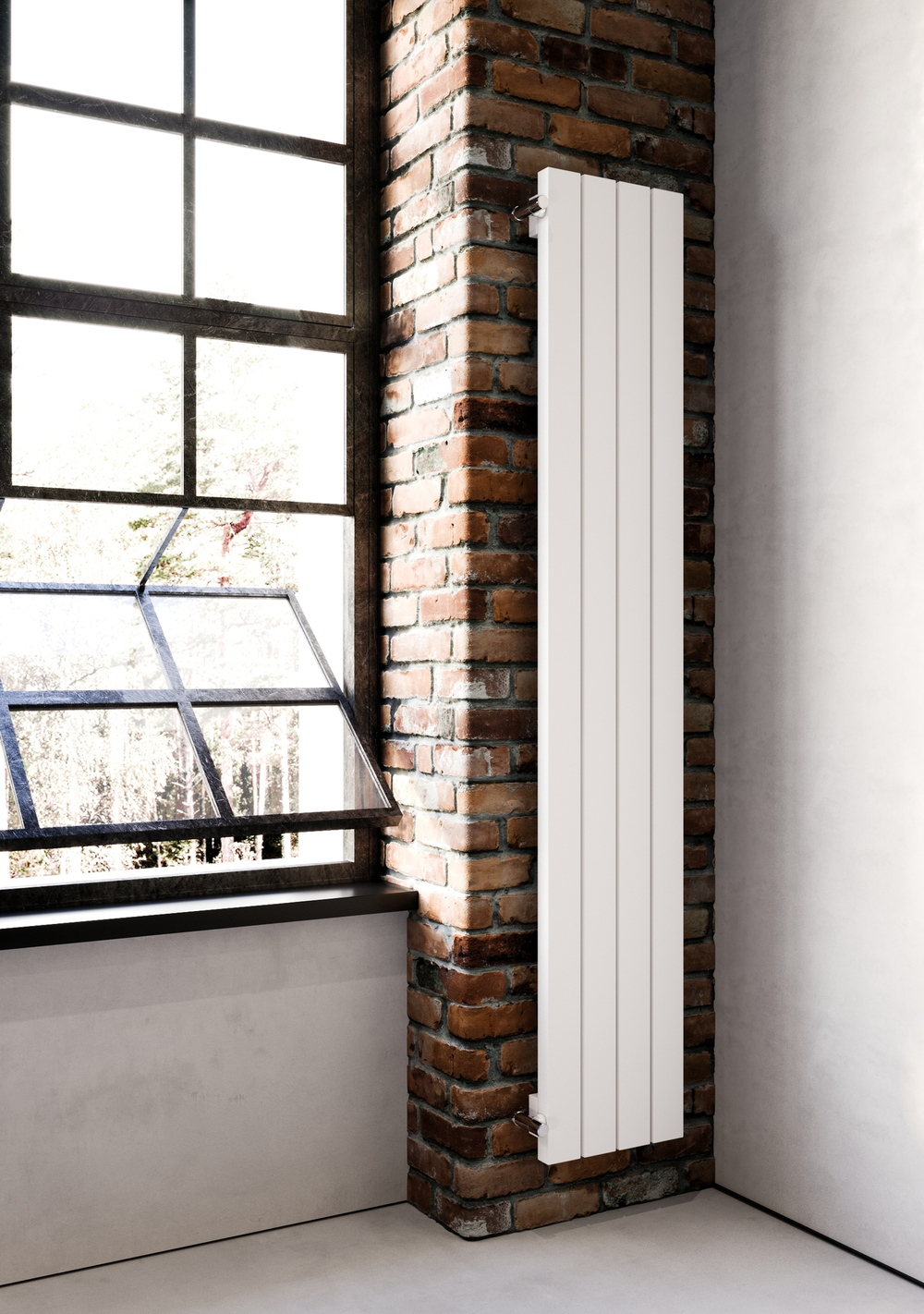 Вертикальные дизайн-радиаторы Line 1750мм с нижним подключением