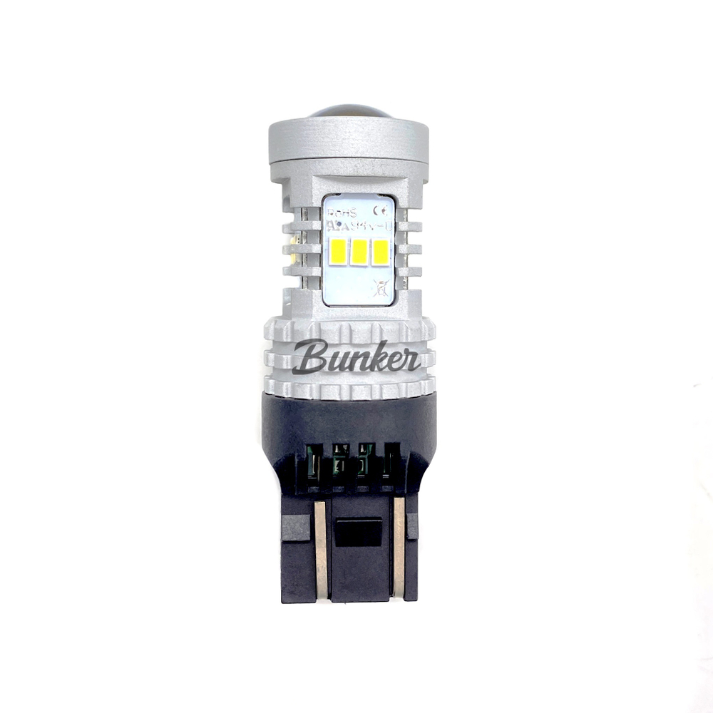Светодиодная автомобильная LED лампа TaKiMi 7443-3020-14SMD (W21/5W),Белый,Не полярная,12V