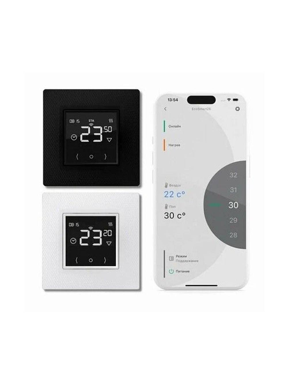 Терморегулятор Теплолюкс EcoSmart 25 черный