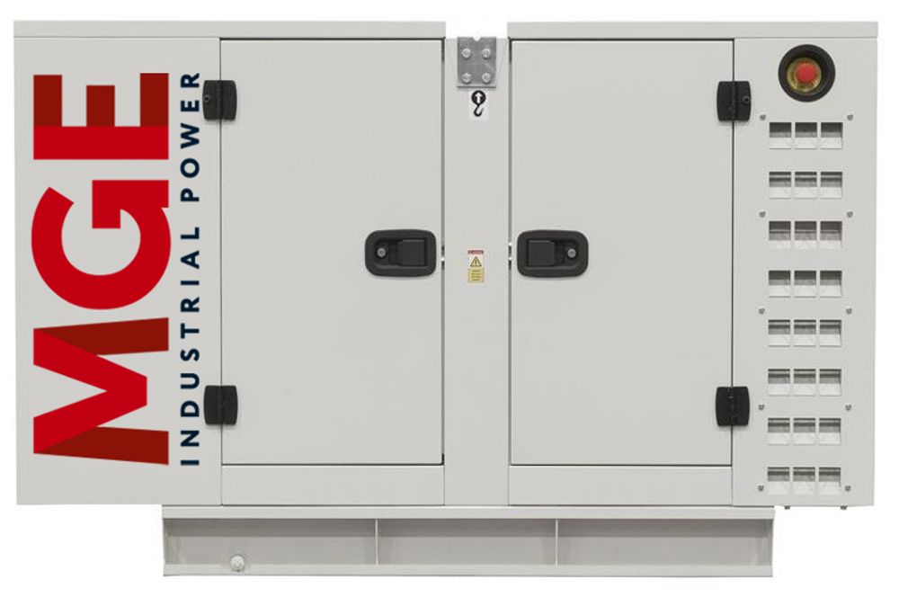 Дизельный генератор MGE P150PS (1106A-70TAG4) в кожухе