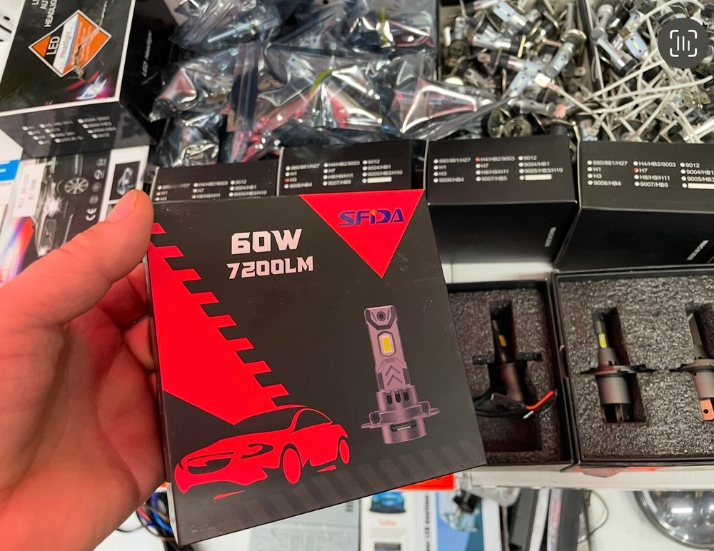 H3 / Комплект светодиодных ламп (H3) SFIDA LED V19 7200LM (2 шт./ комплект)